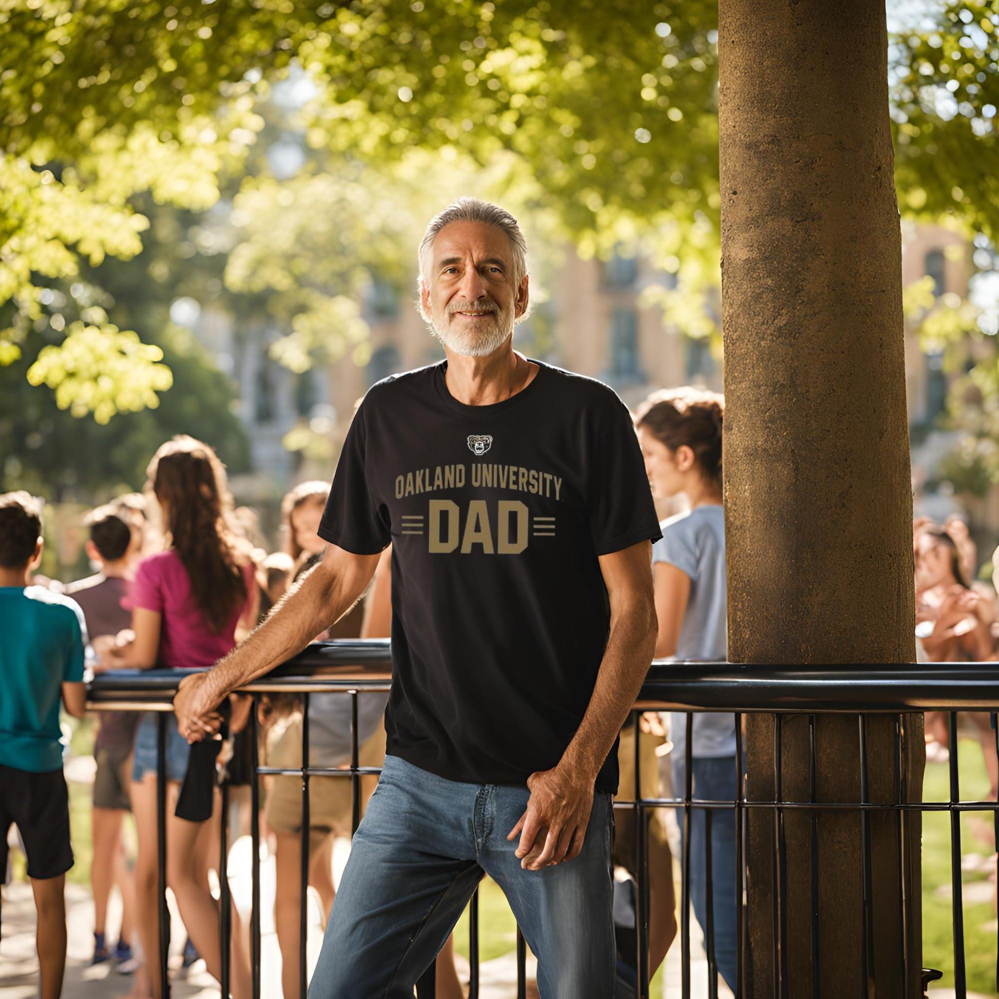 J2 Sport J2 Sport University of North Carolina Wilmington Big Arch NCAA Dad T-Shirt Parent Collegiate Shirt Navy