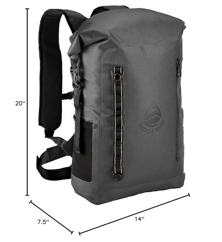 Skog  Kust Skog Kust BackSk Pro Waterproof Floating Backpacks with Exterior Airtight Zippered Pocket | Grey, 25 Liter