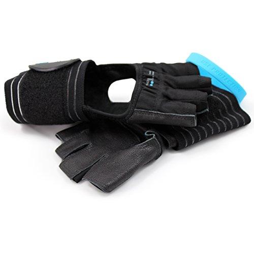 Fit Four Fit Four The F4X Spartan - Full Leather Palm Callus Guard WOD Workout Gloves for Weight Lifting & Cross Training Athletes (Leather, Large)