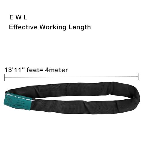 runner deer runner deer Black Spanset Aerial Lyra Hoop Rigging Aerial Silks Hanging,Polyester Round Slings Strap,5,300 lb. Vertical Capacity, Multiple Span Set Sizes (3M /9\'10\"FT)