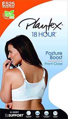 PLAYTEX Playtex Women's 18 Hour Posture Boost Front Close Wireless Bra USE525