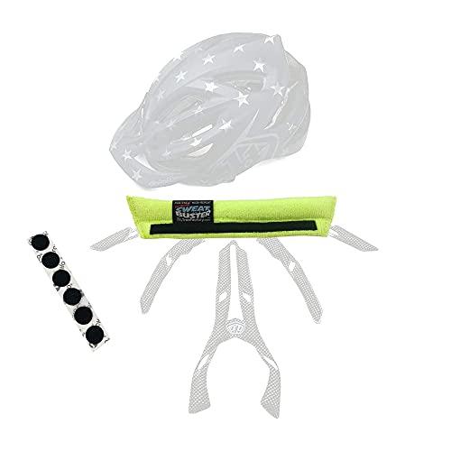 Sweat Buster Sweat Buster Bike Helmet Sweatband Stops Sweat Dripping, Keeps You Cooler, Premium Comfort, Simple Helmet Integration & Quick Removal for Washing. Mountain Biking, Road Biking or Any Cycling.