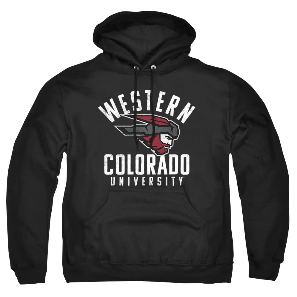 LOGOVISION Western Colorado University Official Mountaineers Logo Unisex Adult Pull-Over Hoodie,Black, 3X-Large