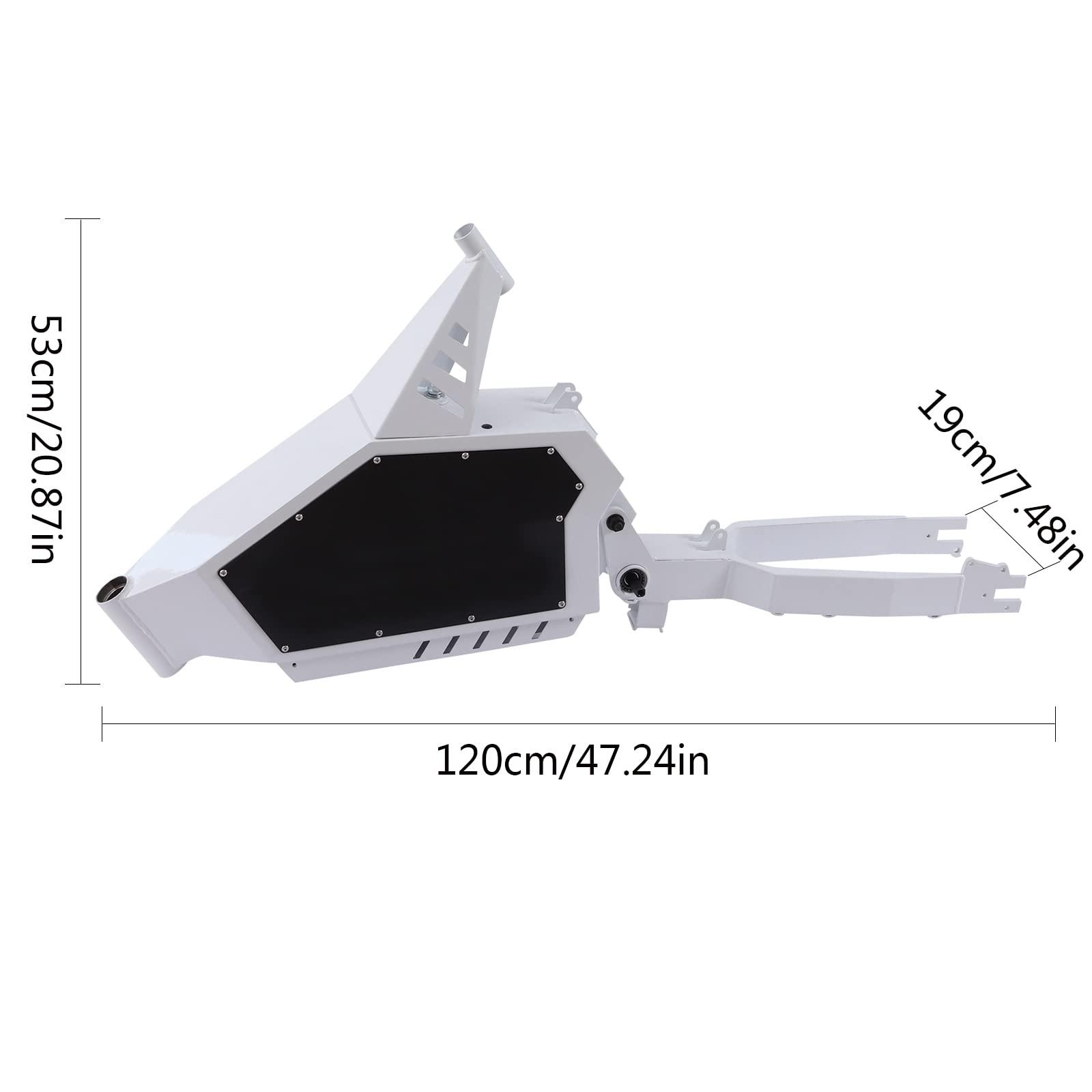 AKaSping AKaSping Electric Bike Frame Steel for 26" E-Bike Iron Electric Bicycle DIY Kit Electric Bicycle Frame Conversion Kit Rear Adjustable Dopout for Electric Motorcycle Max Load 308LBS