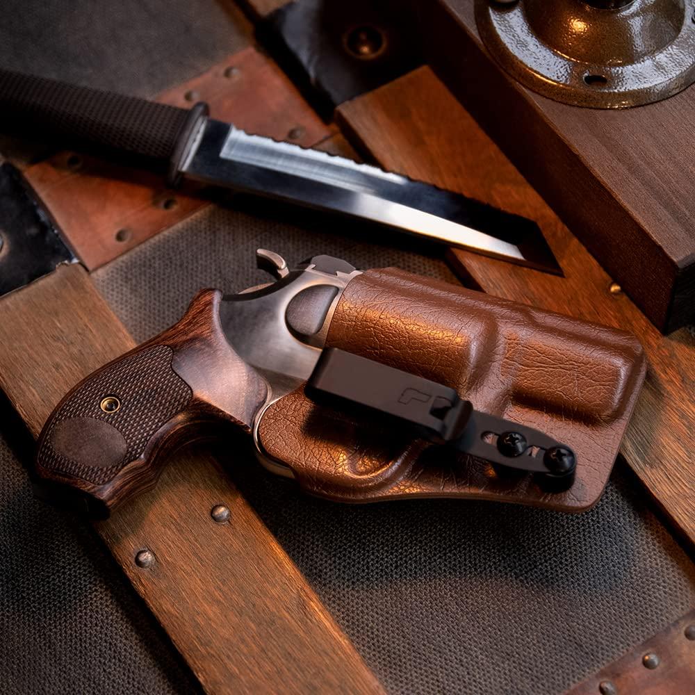Tulster Tulster RATH IWB Kydex Revolver Holster fits: Smith & Wesson Bodyguard 1.9" .38 Special | Ambidextrous Inside The Waistband Appendix Concealed Carry