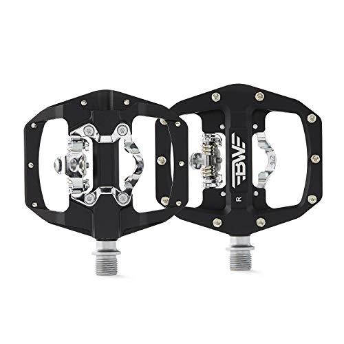 BW USA BW USA Rock Garden Combo Pedals Dual Sided MTB Platform and SPD Compatible Bike Pedals
