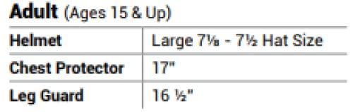 Easton Easton | GAMETIME 2.0 Catcher's Set NY Adult