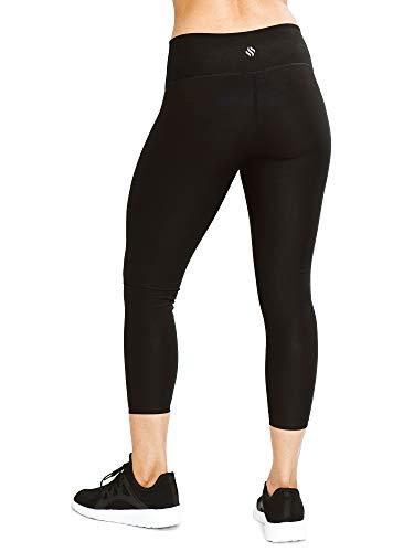 Sweat Shaper Sweat Shaper Women\'s Sauna Leggings Compression High Waist Yoga Pants Thermo Sweat Capris (Black, 4X-Large)