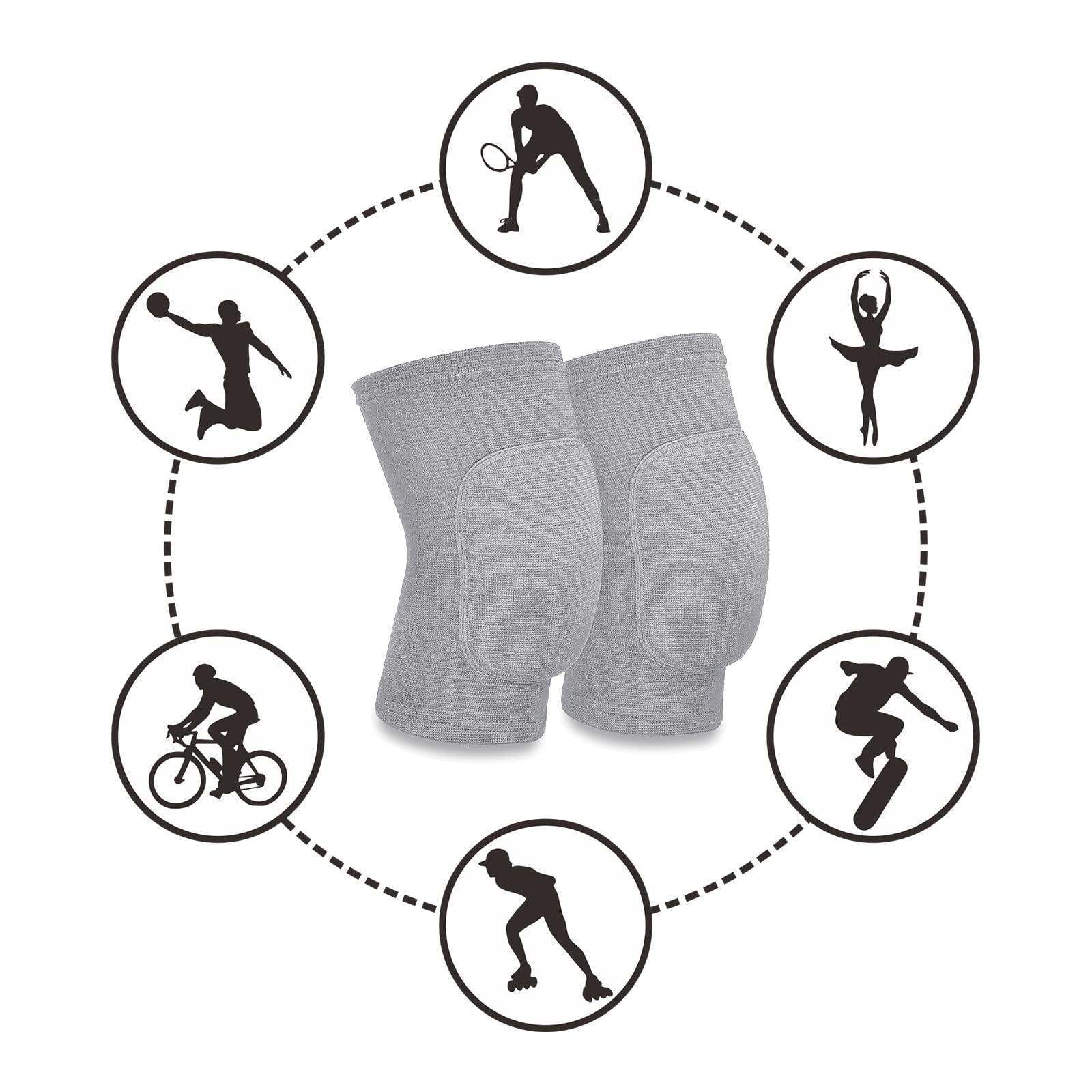 RYBTB RYBTB Volleyball Knee Pads for Women, Men, Youth, Girls, Kids, Knee Brace for Volleyball Basketball Football Dance Yoga Tennis Running Cycling Workout Climbing Wrestling