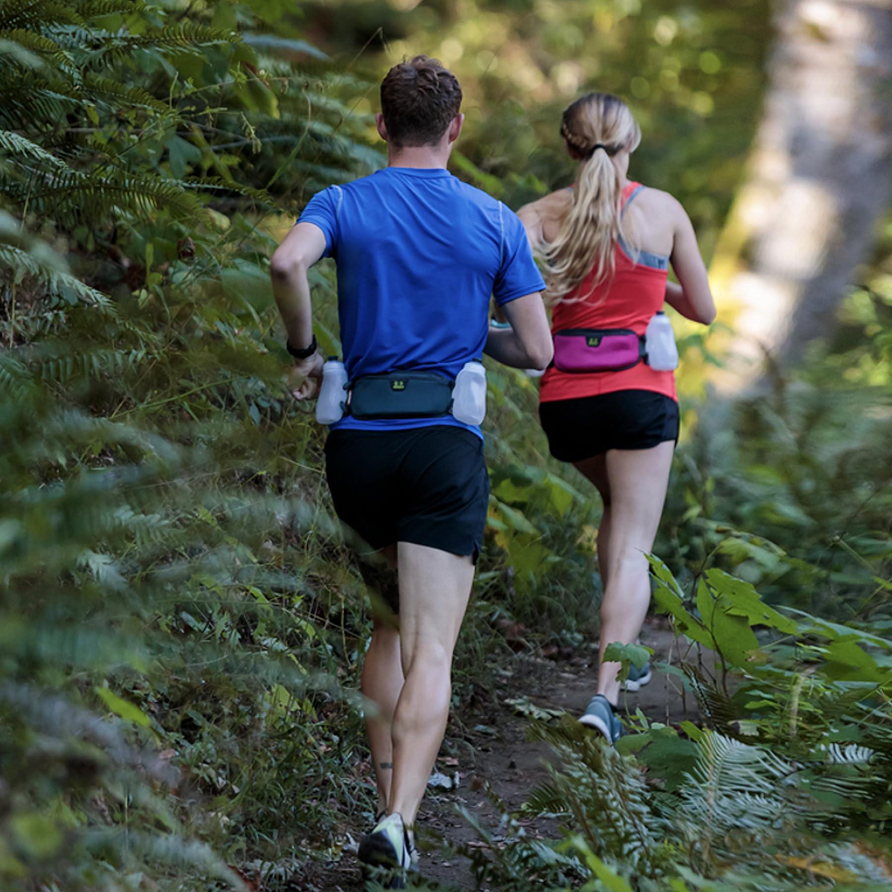 Amphipod Amphipod RunLite Xtech 10K Hydration Belt, Ultra Runners Waist & Hydration Belt for Endurance Running, Racing, Men & Women - Cobalt - 21 oz