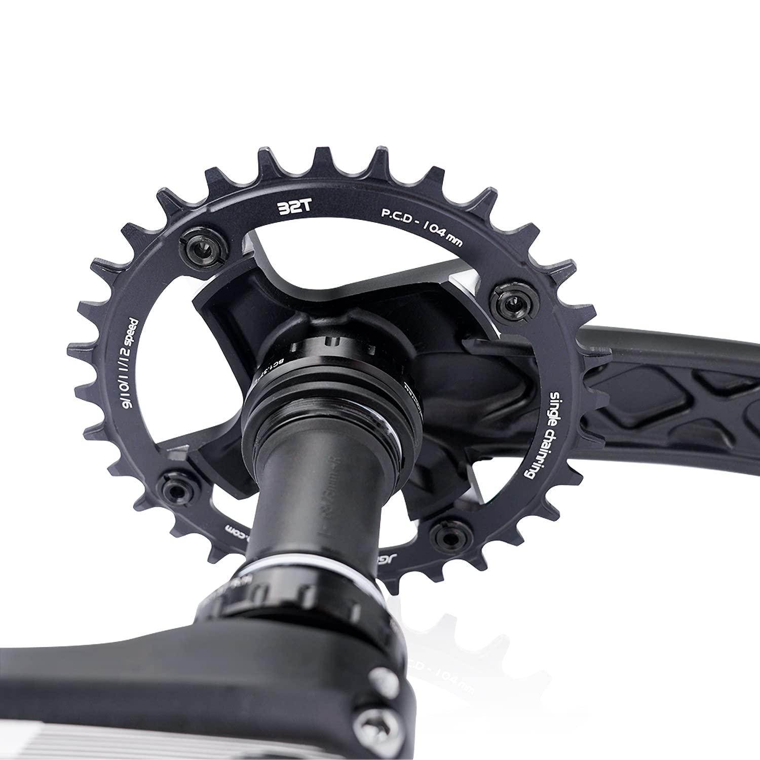 JGbike JGbike Crank Arm Set Mountain Bike Crankset Arm Set 170mm 104 BCD with 68 73 Bottom Bracket Kit and Chainring Bolts for MTB BMX Road Bicyle,Compatible with Shimano,SRAM,FSA, Gaint