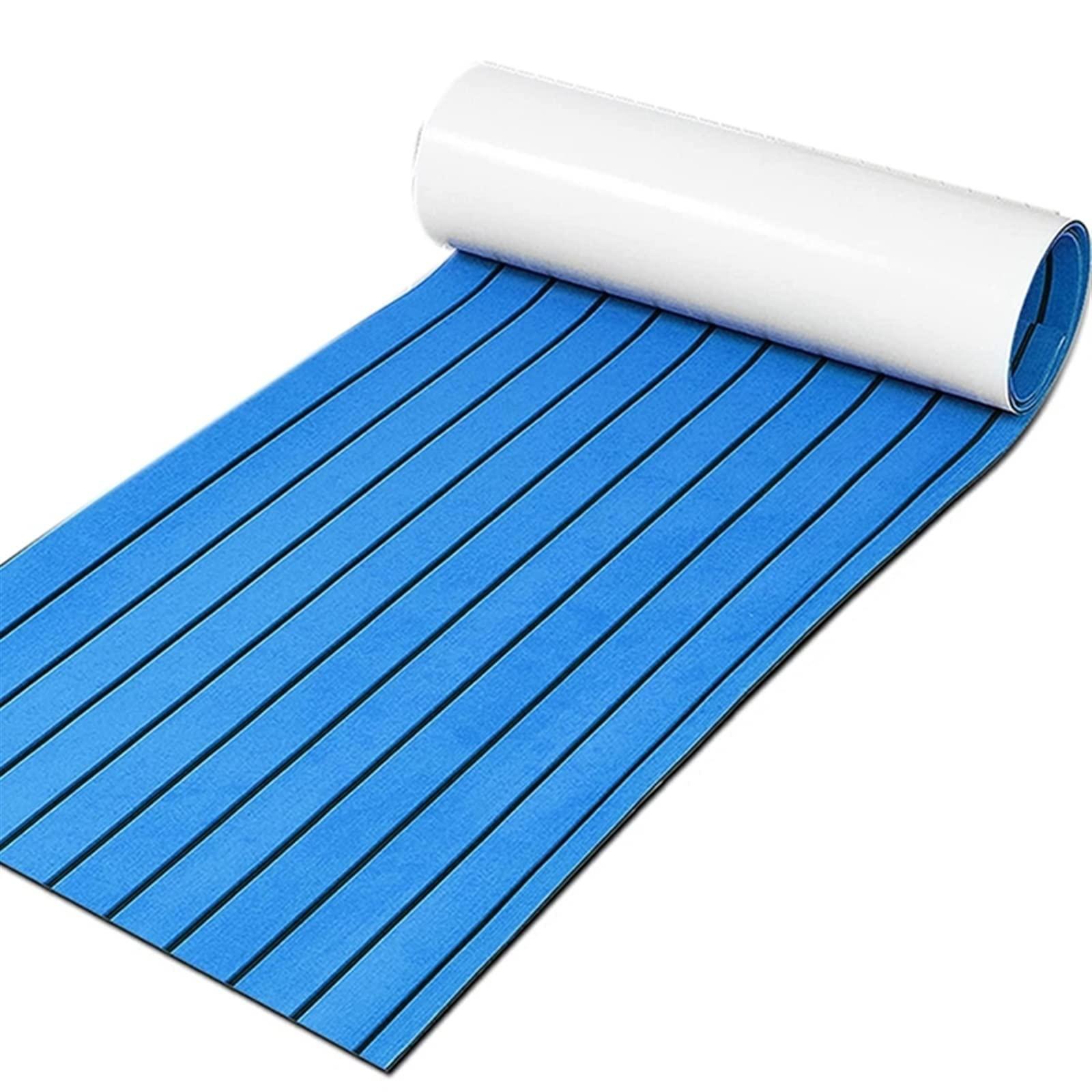 WKXTECZT WKXTECZT Boat Flooring EVA Foam Boat Decking Marine Carpet Sea Deck Boat Flooring Sheet Self-Adhesive Marine Flooring for Fishing Boat Kayak Yacht RV Swimming,Blue,240cmX90cm