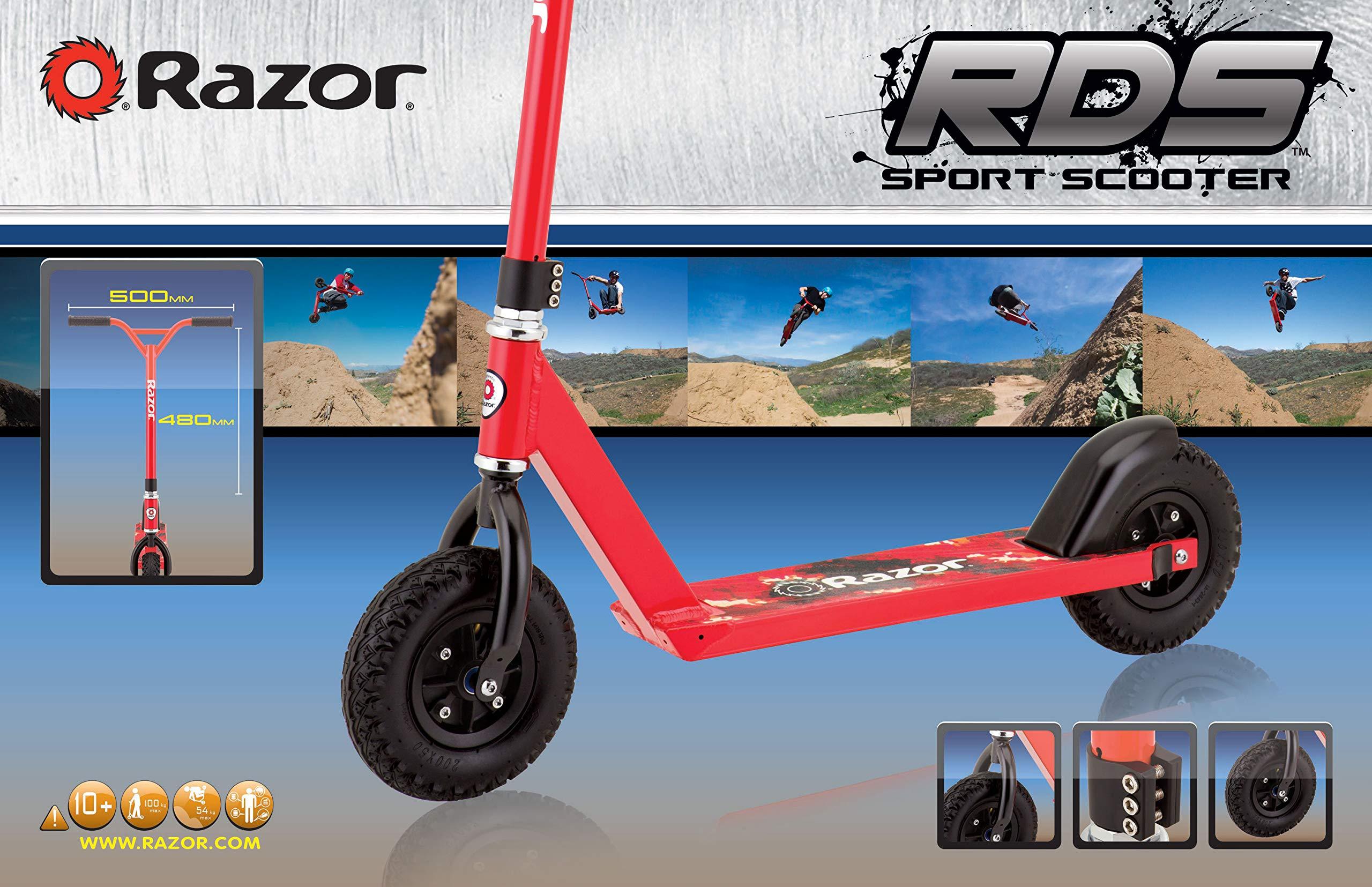 Razor Razor Pro RDS Dirt Scooter for Kids Ages 10+ Pneumatic Tires, Aircraft-grade Aluminum Frame, Off-Road Scooter for Riders Up to 220 lbs