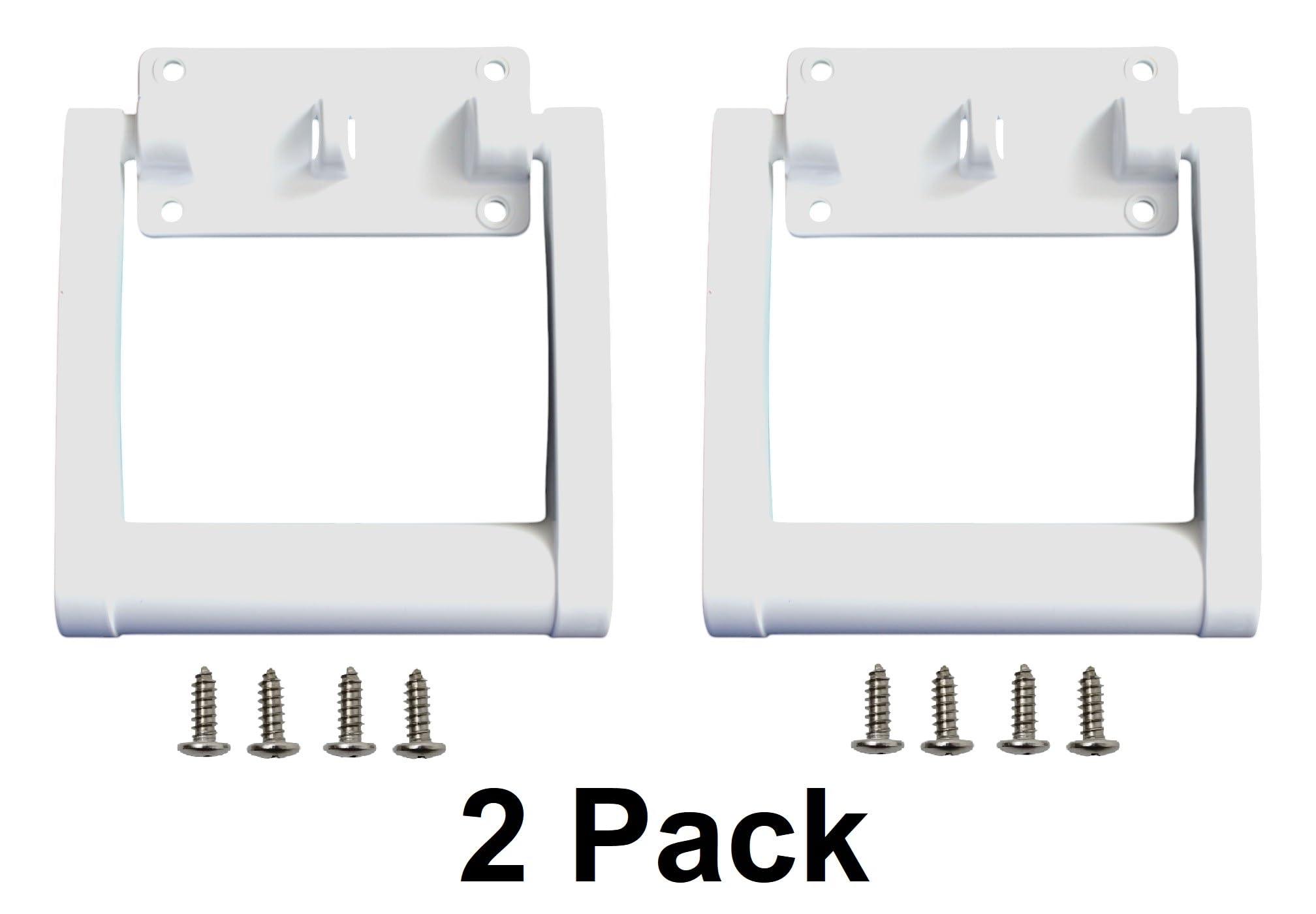 JSP Manufacturing JSP Manufacturing Aftermarket Replacement Parts - Hinges, Latches, Handles, Mounting Brackets Compatible with Igloo Coolers (2 pc - Plastic White 4 Hole Handles # 21025)