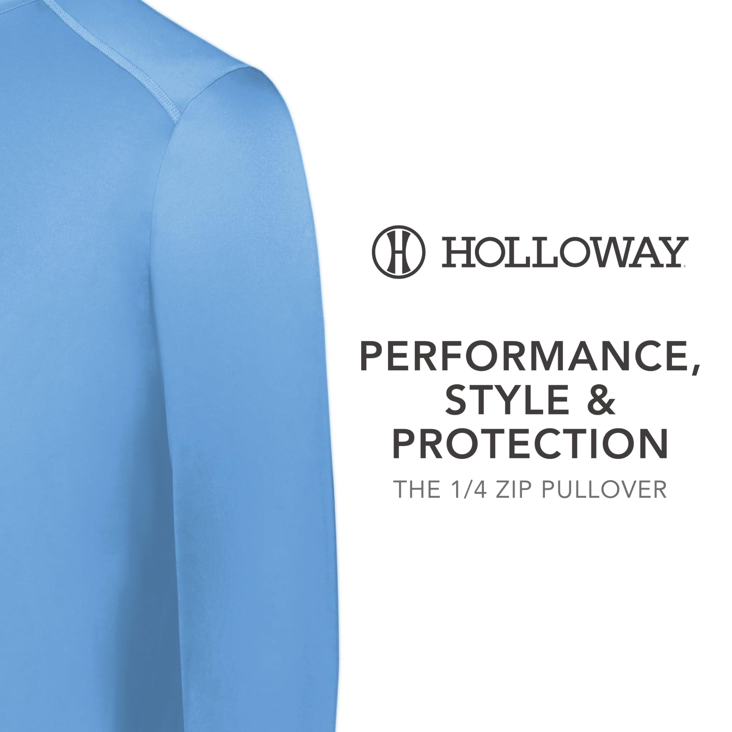 Holloway Holloway Men's Standard 1/4 Zip Pullover Powered by Coolcore, Columbia Blue