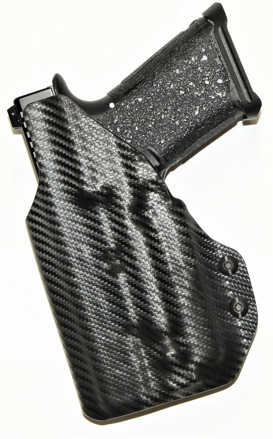 Generic REVKEL Custom Kydex Molded IWB Holster compatible with Sig Sauer P365 with Olight PL2 Mini Valkyrie and Recover Tactical Rail. Black Right Hand Draw. Hand crafted in The USA.
