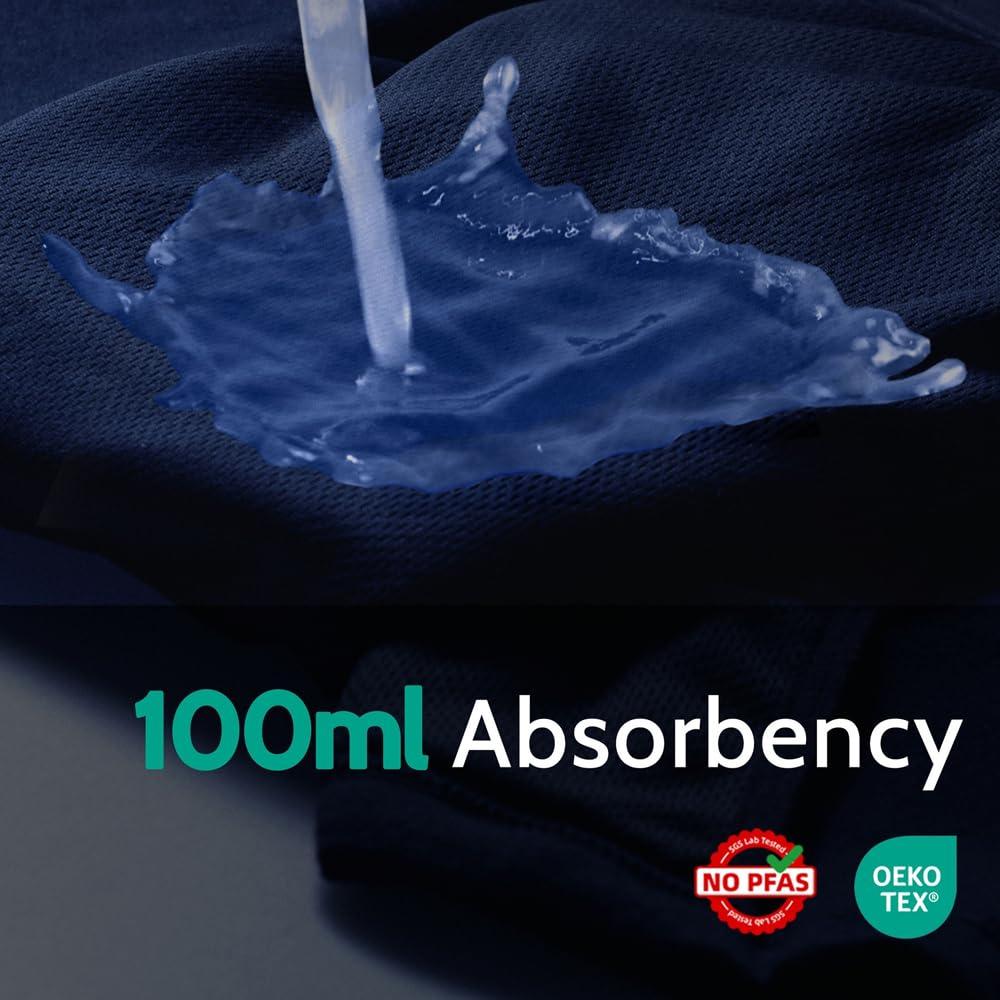 TIICHOO TIICHOO Mens Incontinence Underwear Washable Cotton Incontinence Boxer Briefs with Front Fly 3 Pack (3X-Large, 3 Black)