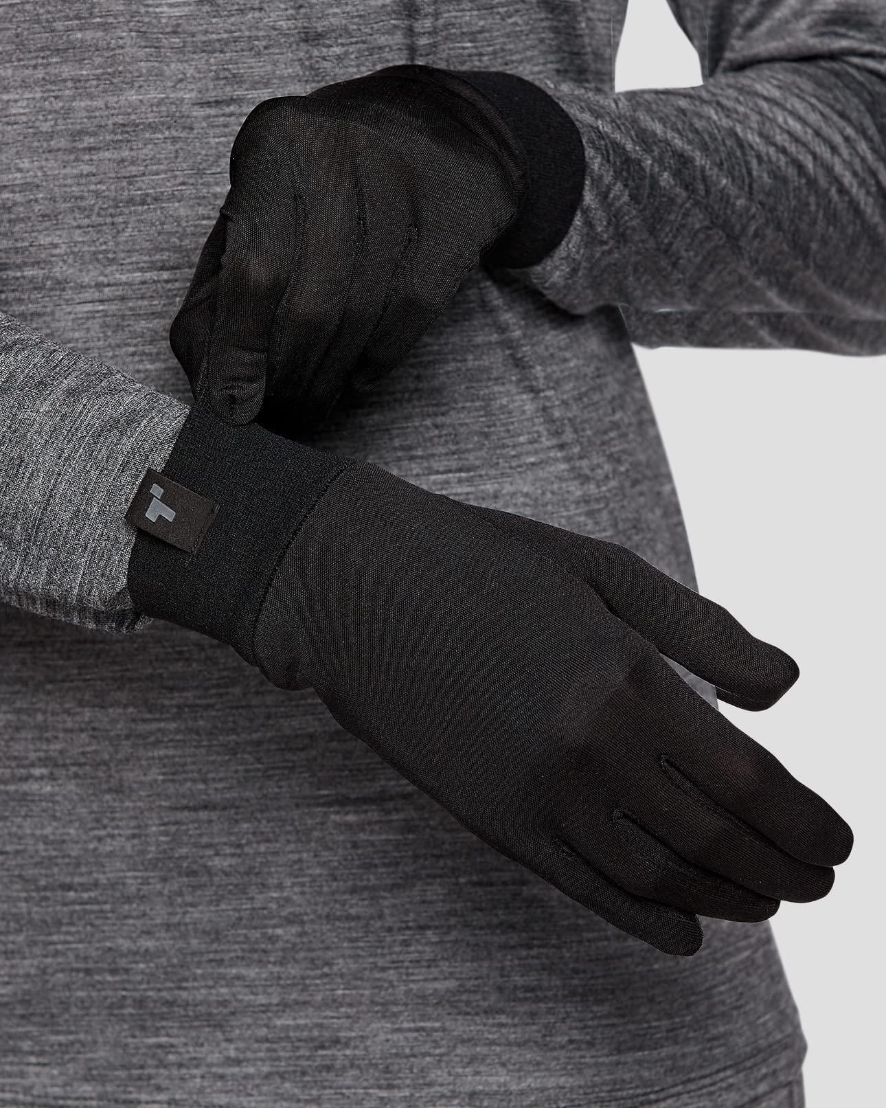 Terramar Terramar Adult Thermasilk Ultra-Thin Performance Liner Gloves, Black, X-Large (9.5-10), SL2107