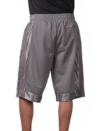 Pro Club Pro Club Men\'s Heavyweight Mesh Basketball Shorts, Charcoal, 7X-Large