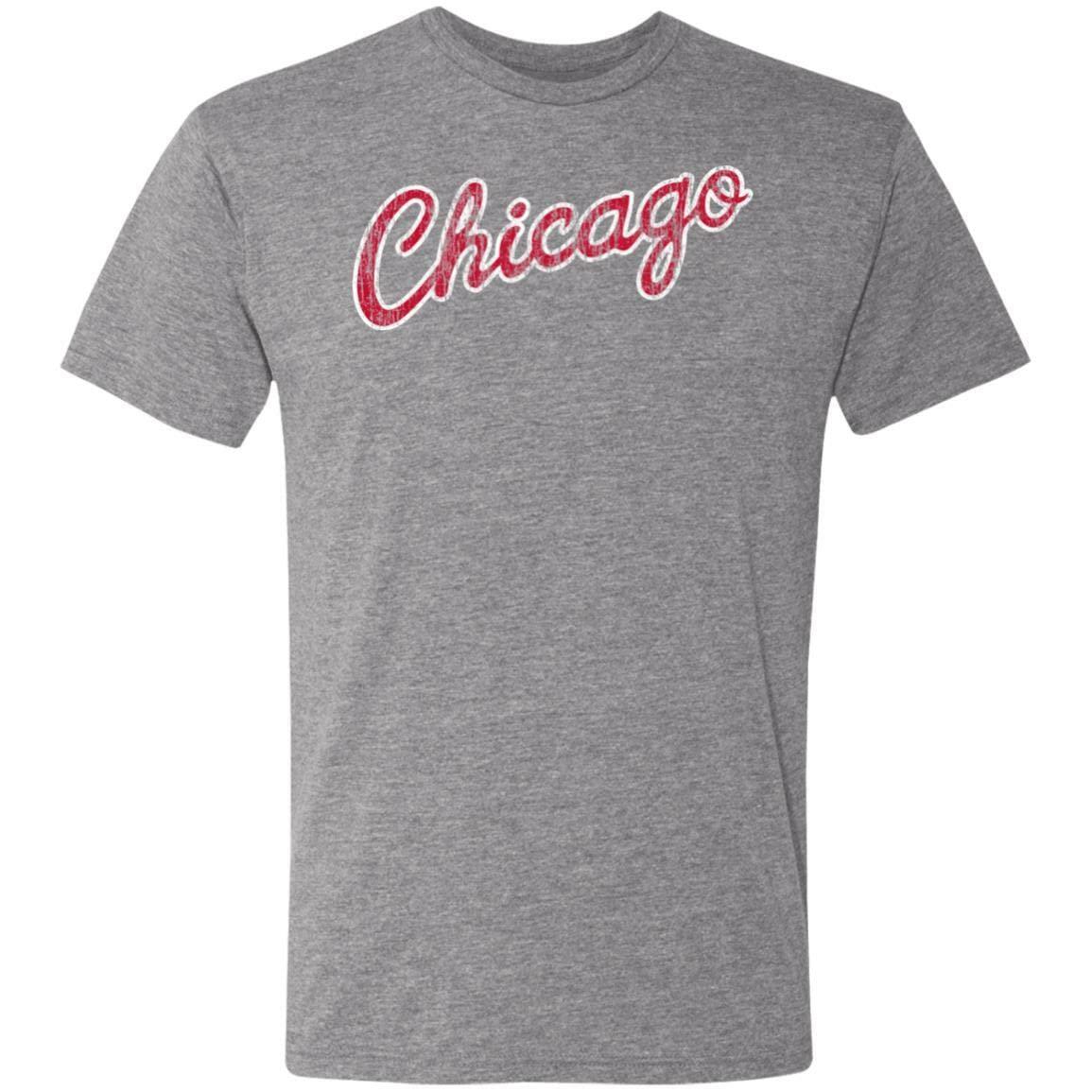 ThirtyFive55 ThirtyFive55 Chicago MJ Retro Script Tri-Blend Tee Vintage Black L
