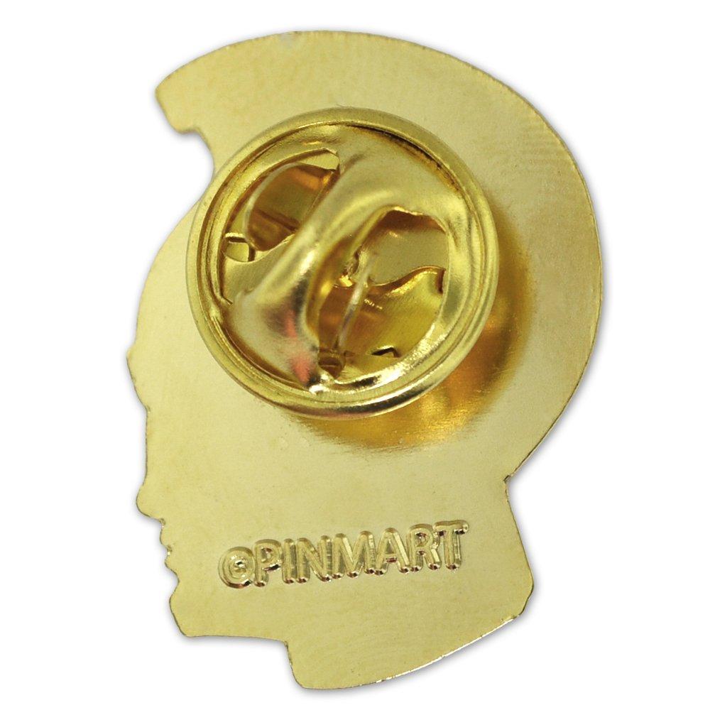 PinMart PinMart's Gold Chenille TROJAN Mascot Letterman's Jacket Lapel Pin - 25 Pack