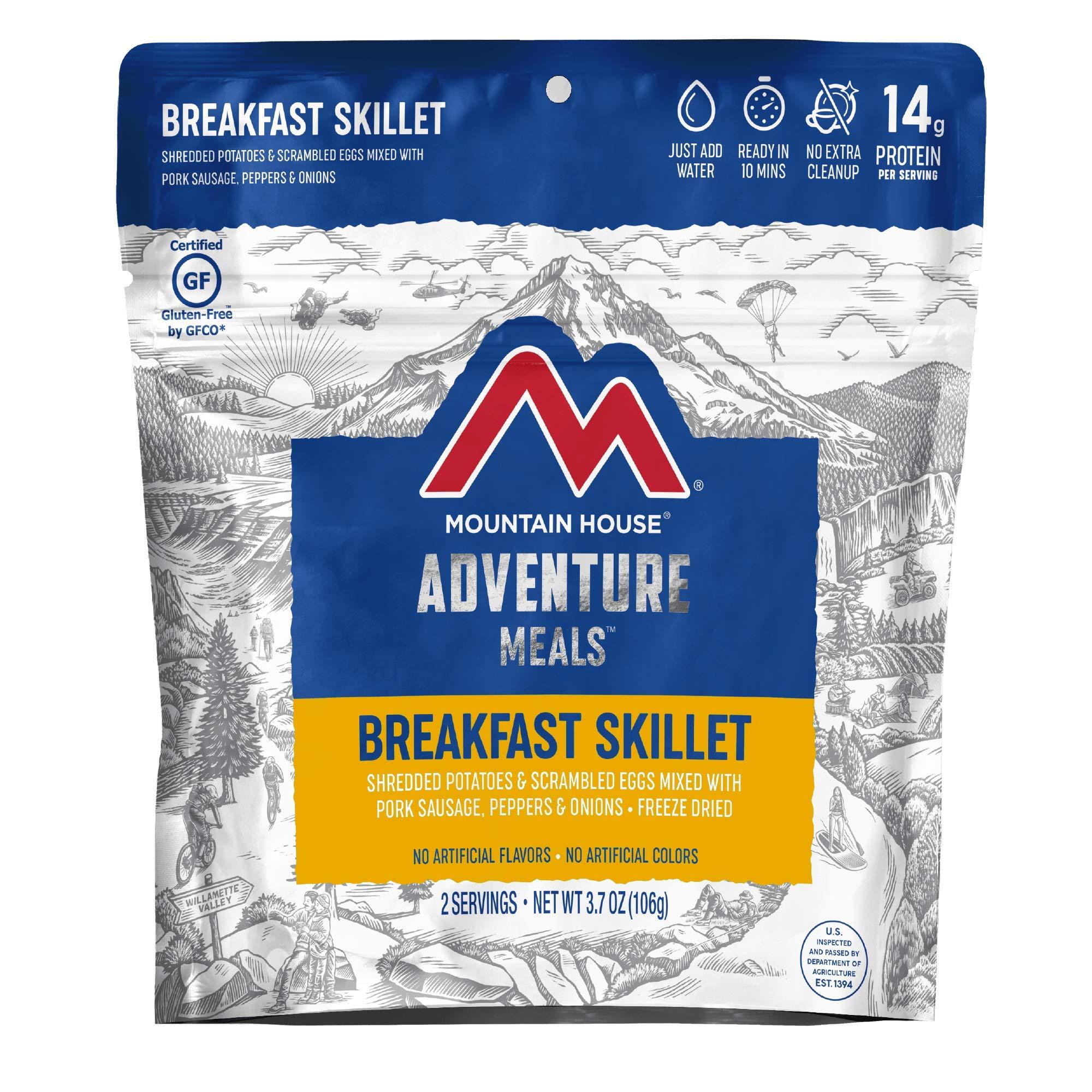 Mountain House Mountain House 3-Day Emergency Food Supply | Freeze Dried Survival & Emergency Food | 18 Servings & Breakfast Skillet | Freeze Dried Backpacking & Camping Food | 2 Servings | Gluten-Free