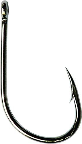 Mustad Mustad Ultra Point Long Shank Kirbed Point Big Gun Bait Hook for Freshwater or Saltwater Species, Black Nickel, Size 3/0, Pack of 25