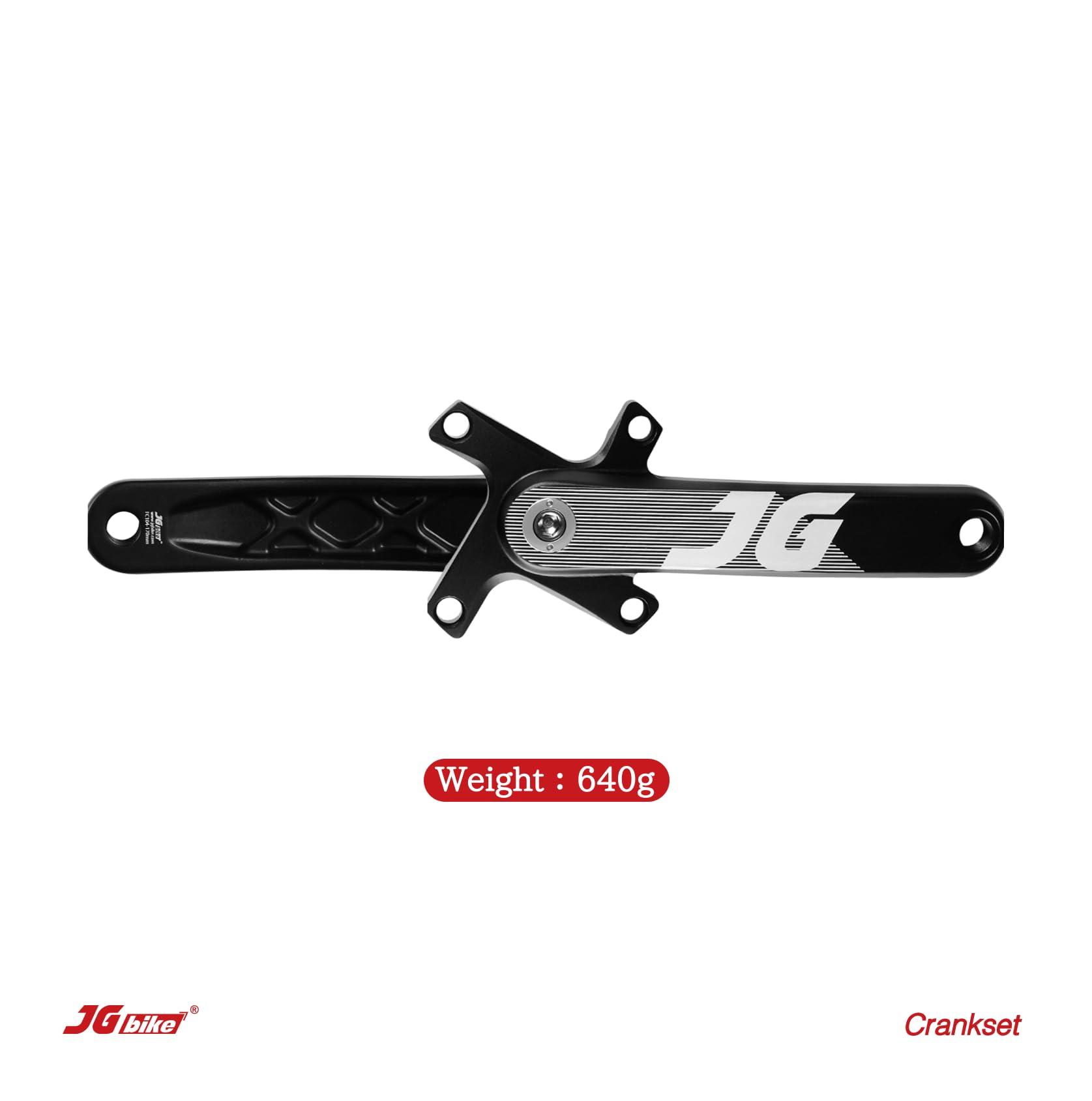 JGbike JGbike Crank Arm Set Mountain Bike Crankset Arm Set 170mm 104 BCD with 68 73 Bottom Bracket Kit and Chainring Bolts for MTB BMX Road Bicyle,Compatible with Shimano,SRAM,FSA, Gaint