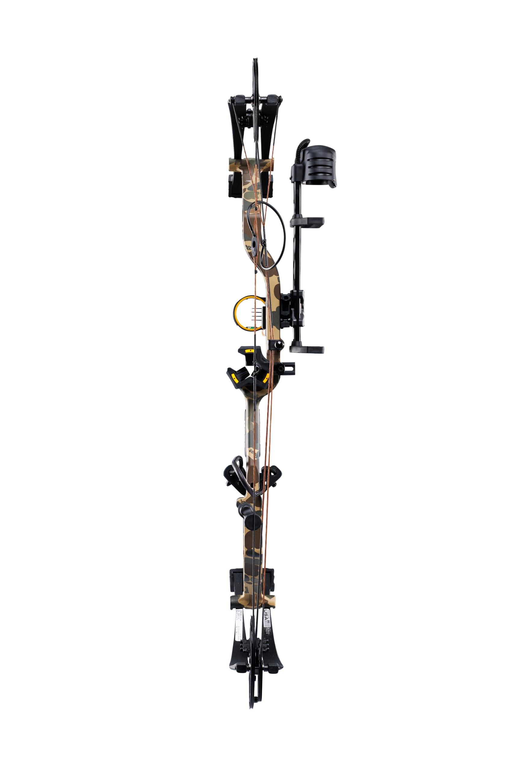 Bear Archery Bear Species XT Ready to Hunt Compound Archery Bow, 70lb. Draw Weight, Right Hand, Fred Bear/Black