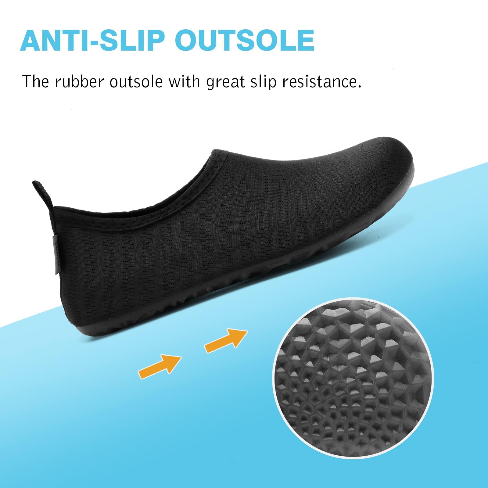 IceUnicorn IceUnicorn Water Shoes Men Women Beach Swim Aqua Barefoot Socks Pool Quick Dry Yoga(liuxingyu Black 38/39)