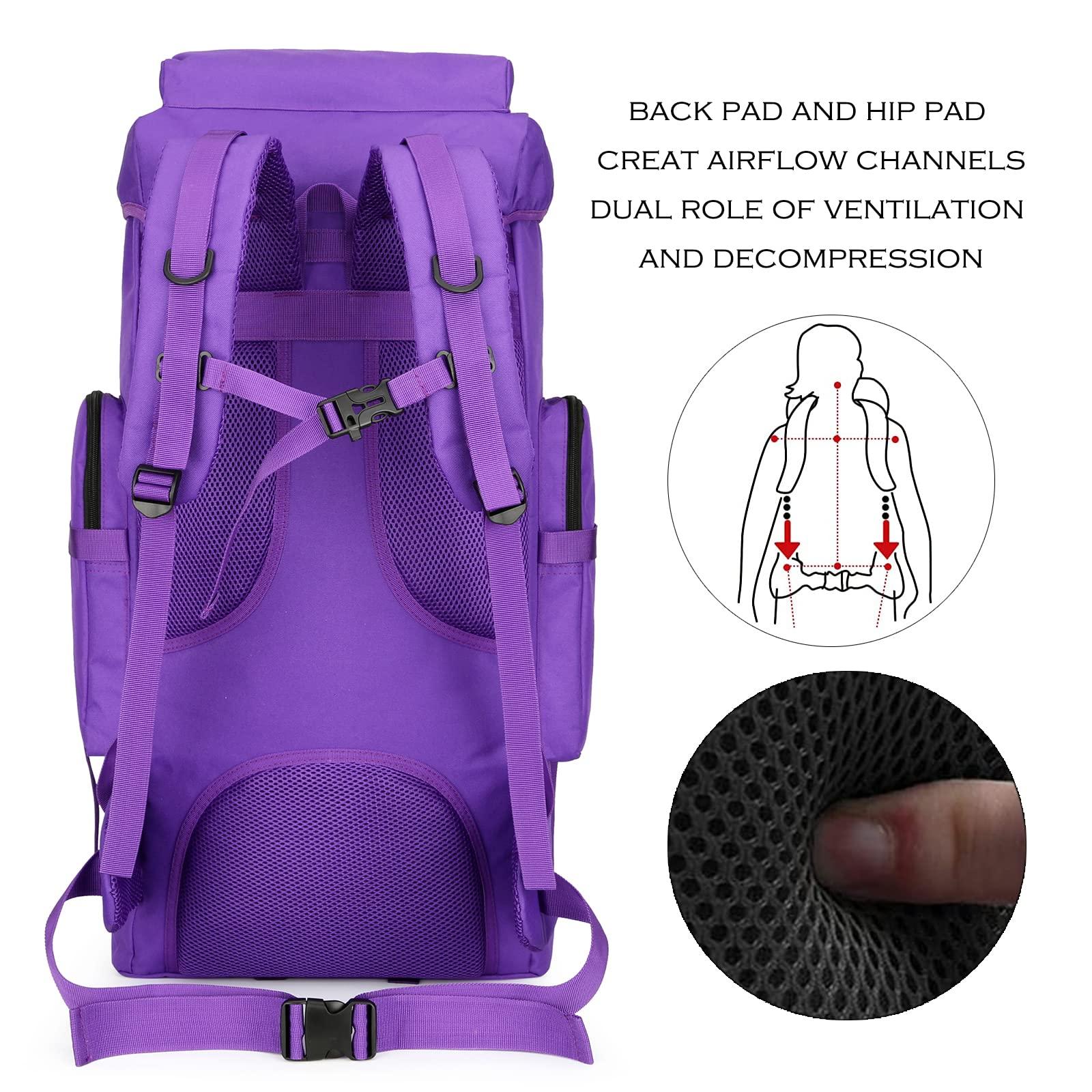 W WINTMING Hiking Backpack for Men 70L/100L Camping Backpack Military Rucksack Molle 3 Days Assault Pack for Climbing