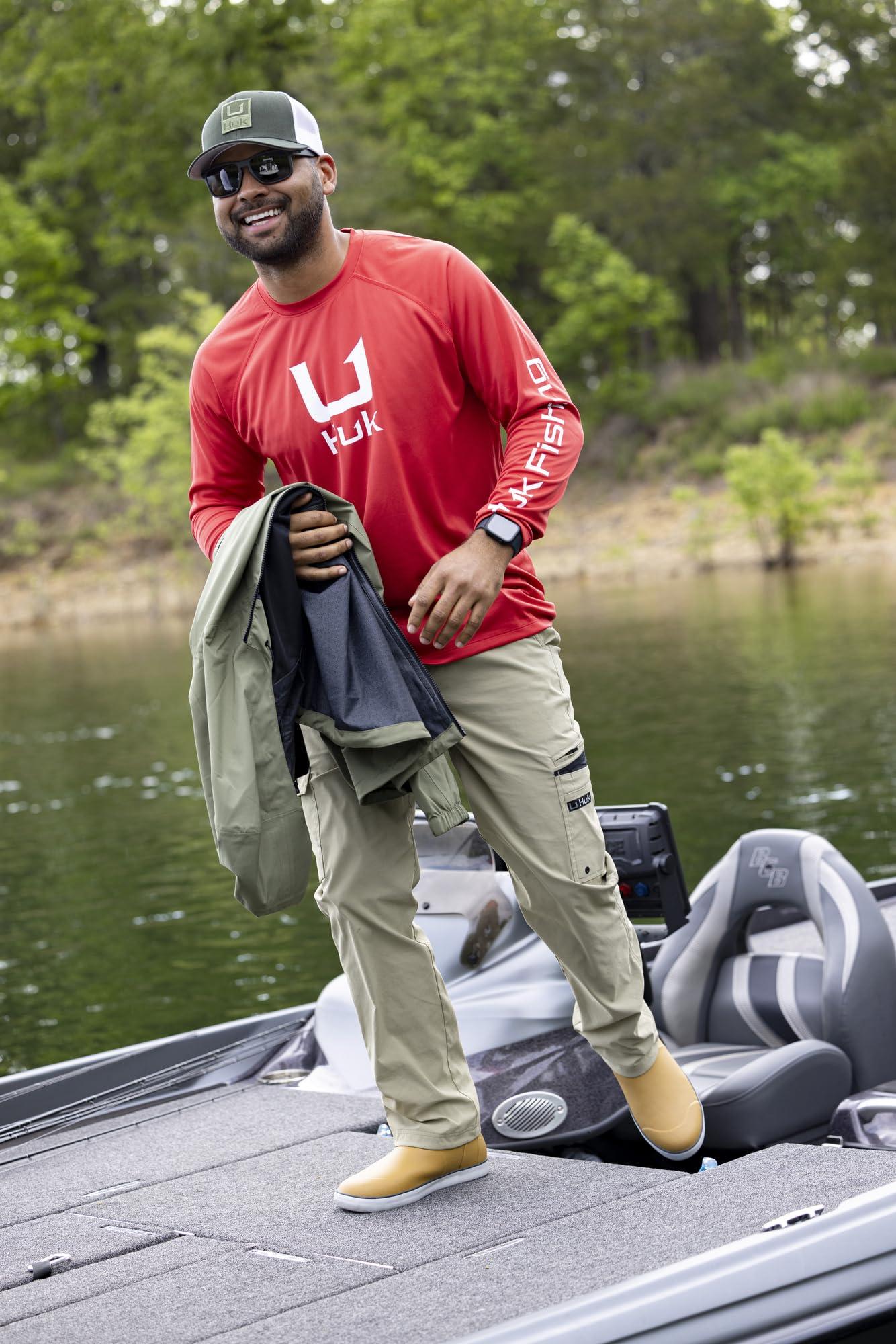 HUK HUK Men's Standard Icon Pro, Performance Fishing Cargo Pocket Pants, Overland Trek, 34