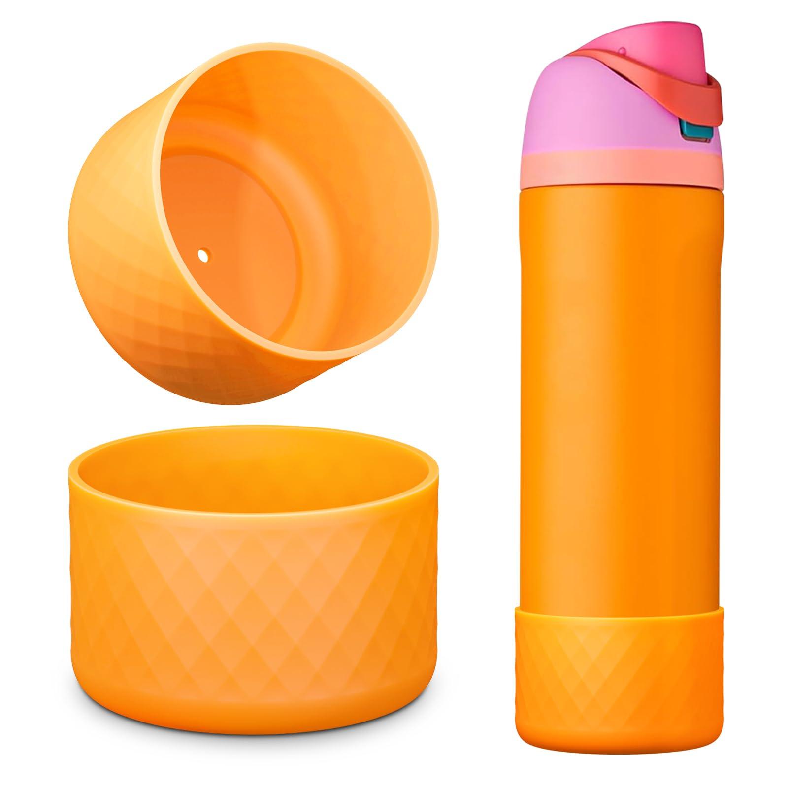 YOUCOX YOUCOX Silicone Boot for Owala Water Bottle 24 oz, 2PCS Anti-Slip Protective Sleeve for FreeSip/Twist/Flip Water Bottles, BPA Free, Dishwasher Safe, Bottom Bumper Cover Cup Accessories