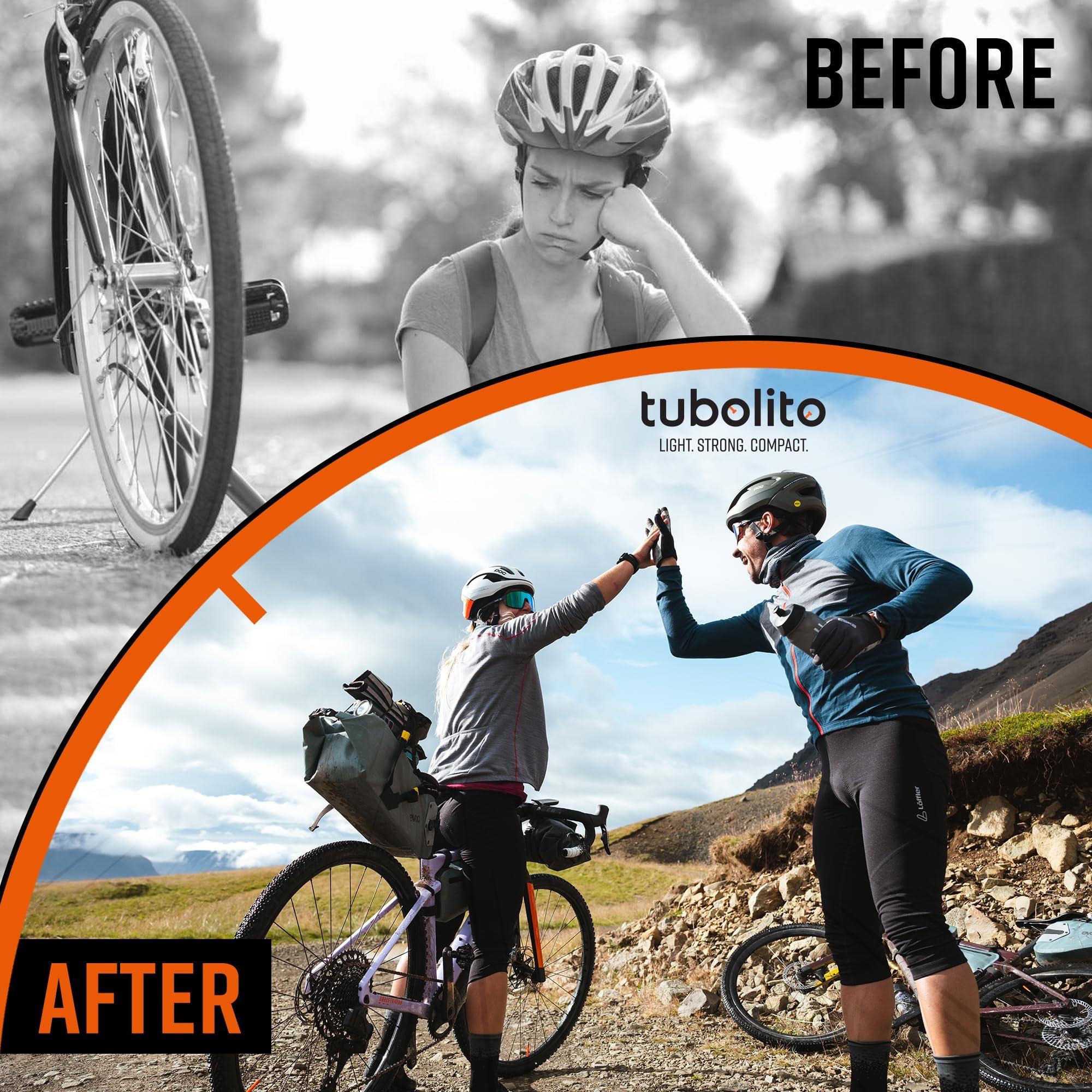 Tubolito Tubolito S-Tubo CX/Gravel-All TPU Inner Tube 700C x 30-47mm, 32-50mm, 60mm Presta Valve | Lightest Bike Tubes Worldwide | Specifically Designed (700c x 32-50mm, 60 mm Black Presta)