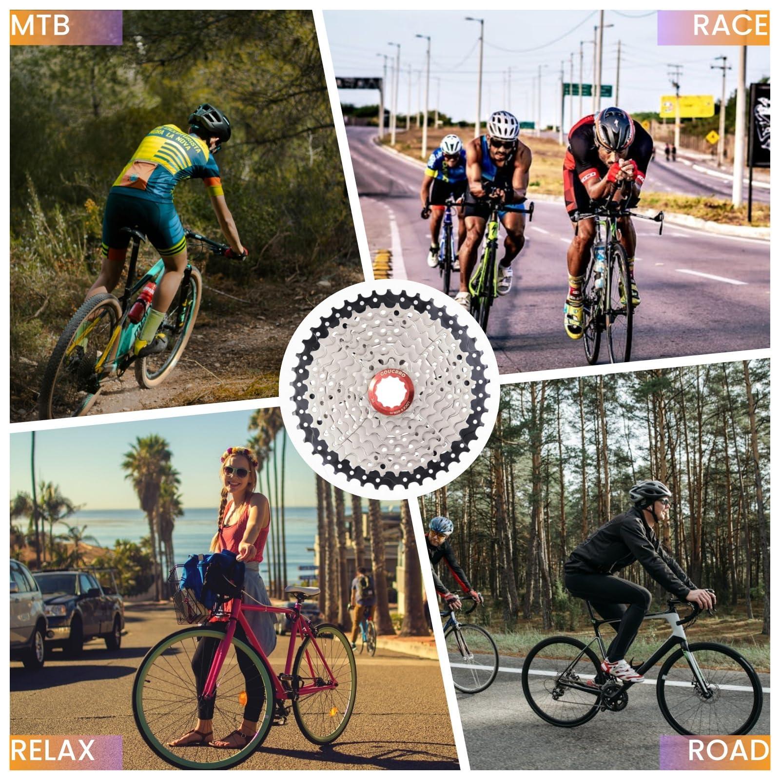 goucrro goucrro Bike Cassette 10-Speed Cassette 11-36T, 11-40T, 11-42T, 11-46T, 11-50T Bicycle Cassettes & Freewheels Fit Mountain Bike, Road Bicycle