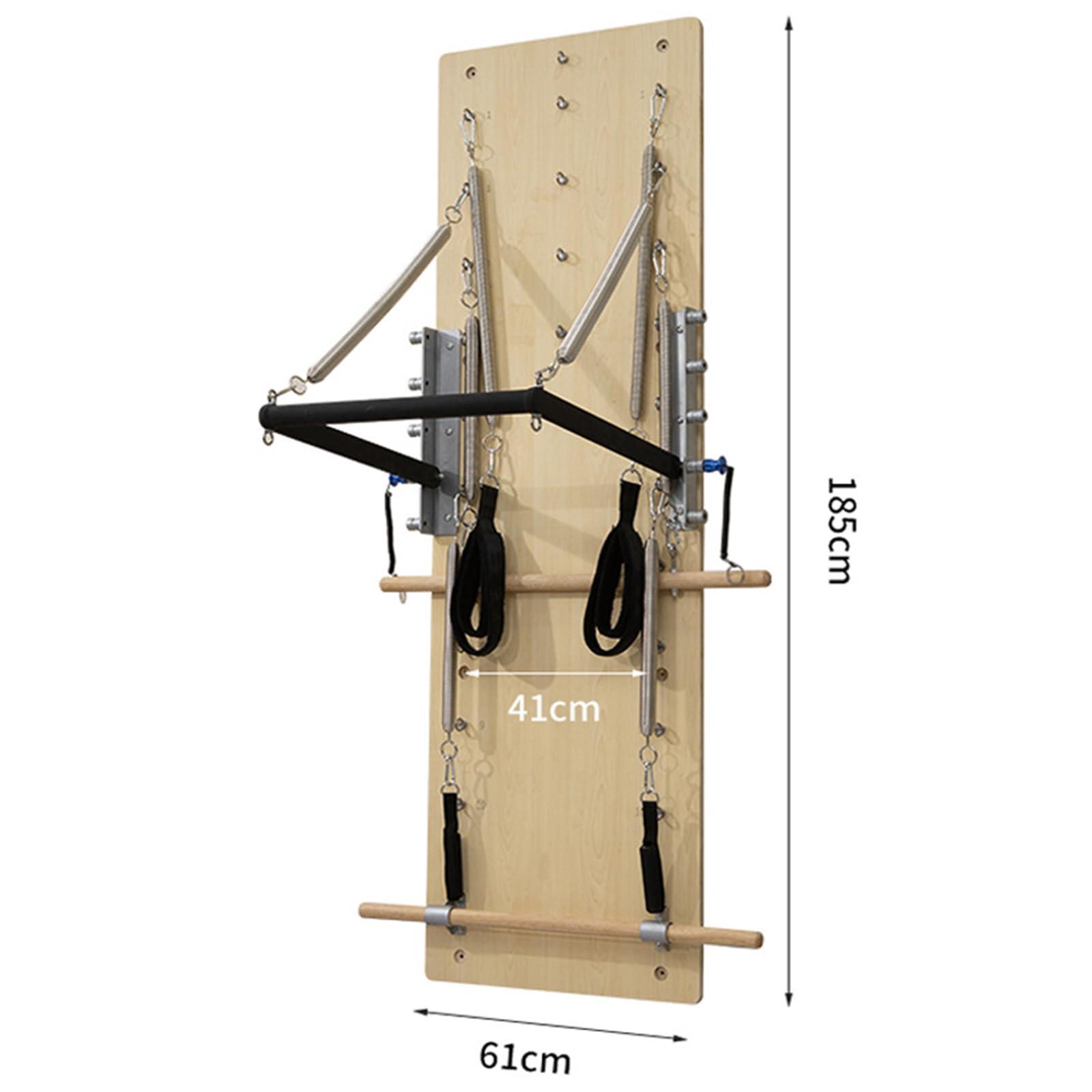 SwAcch SwAcch Wall Mounted Pilates Spring Board Reformer Exercise Equipment, Yoga Wall, Resistance Exercise System for The Home Studio and More