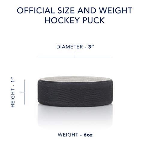 E-Hockey Pucks Bulk Blank Ice Hockey Pucks - 50 Puck Case - Official Regulation 6 oz - Discount