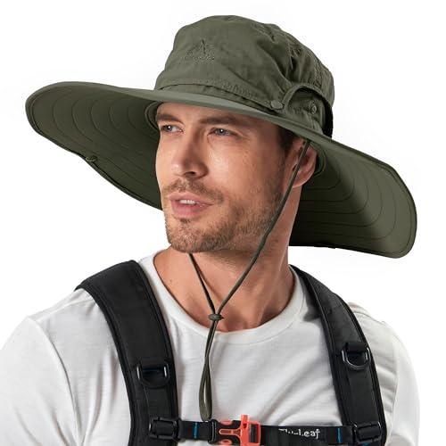 Cooltto Cooltto Wide Brim Sun Hats with Waterproof Breathable for Fishing, Hiking, Campingfor Men Women Kids Army Green