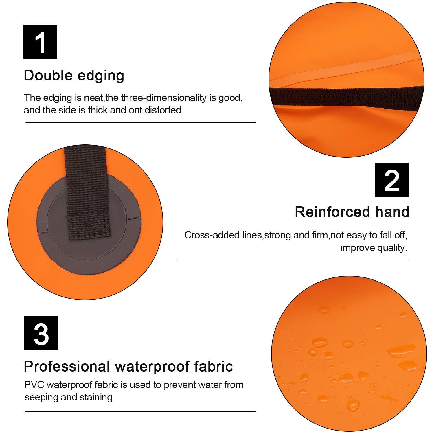 Esthesia Collapsible Bucket, Esthesia 5 Gallon Bucket Multifunctional Portable Collapsible Wash Basin Folding Bucket Water Container Fishing Bucket for Travelling Camping Hiking Fishing Gardening