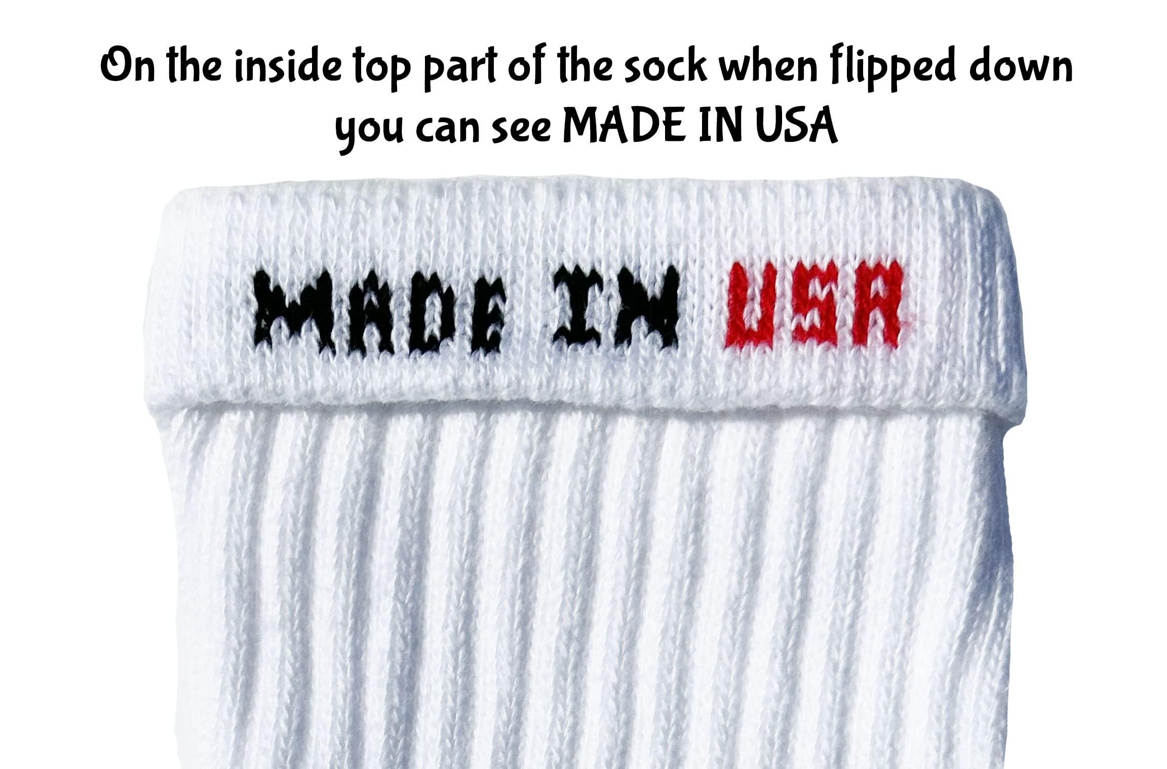 SKATERSOCKS SKATERSOCKS 22" Knee high White tube socks with Baby Pink stripes style 1