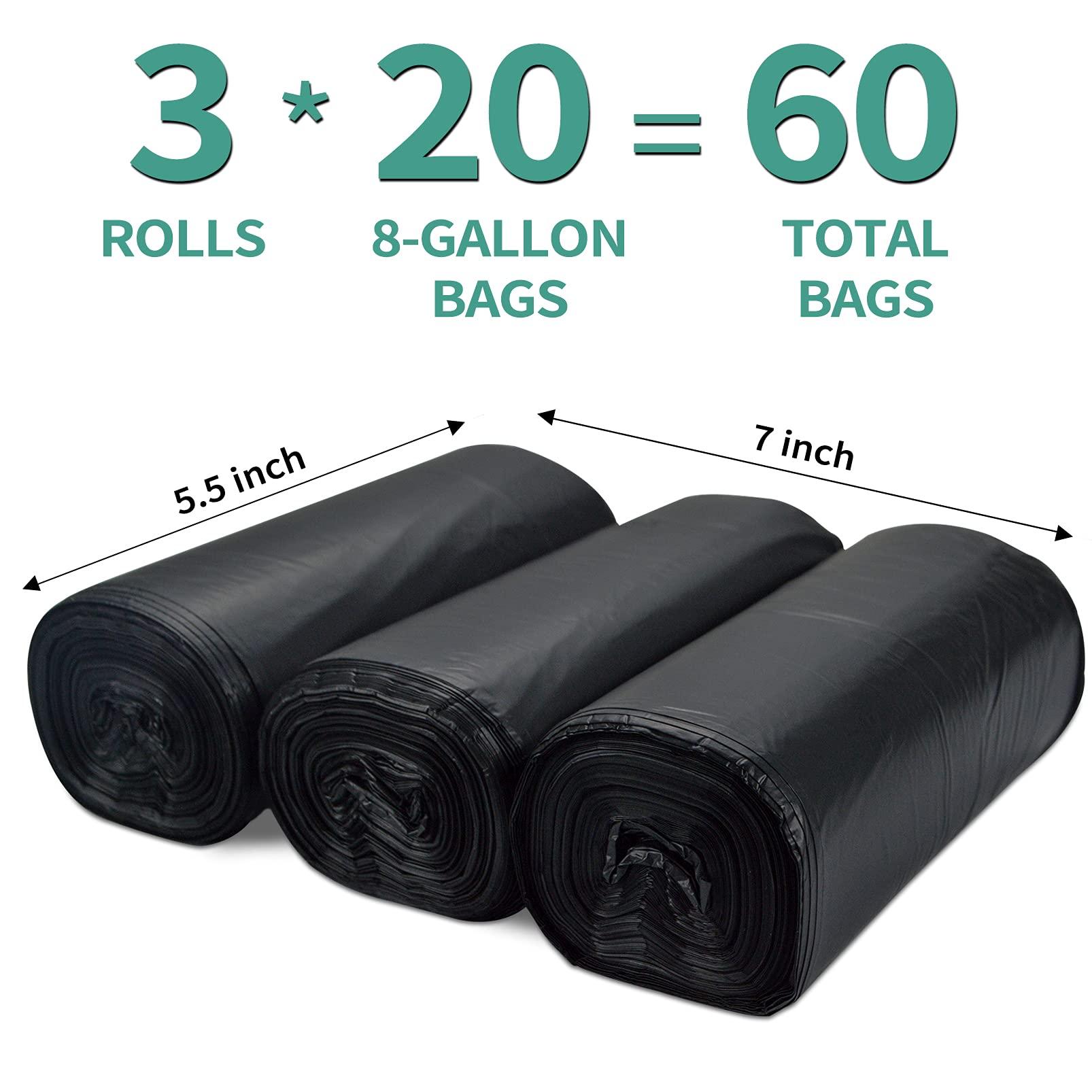 Sailortenx Sailortenx 60 Count 8 Gallon Biodegradable Compostable Portable Toilet Bags, 100% Plant-Based, No Leaks, Disposable, Perfect for Camping, Hiking, Boating, Hunting