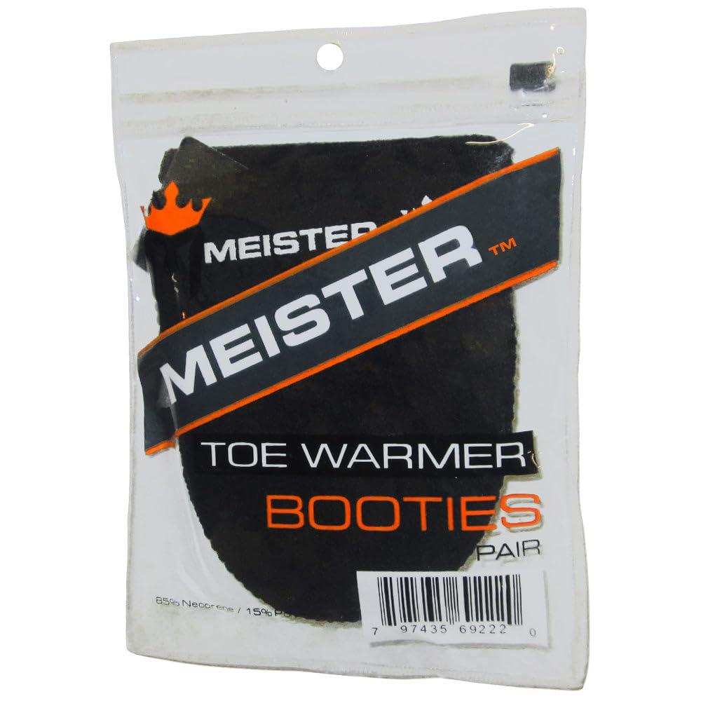Meister Meister 2.5mm Thermal Neoprene Toe Warmer Booties for Cycling, Running, Hiking & Ice Baths (Pair) - Black
