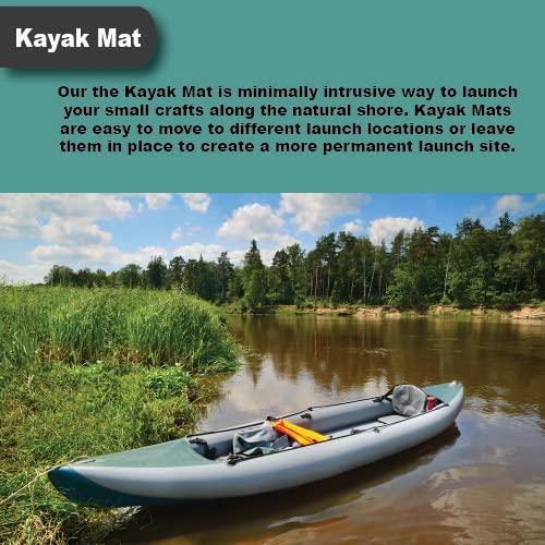 LakeMat Kayak Mat - Premium Watercraft Launch Pad - Durable Geotextile & Aluminized Steel Frame
