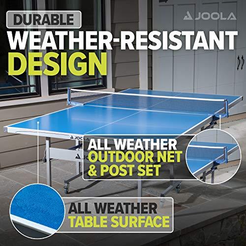 JOOLA JOOLA NOVA DX Indoor/Outdoor Table Tennis Table with Weatherproof Net Set