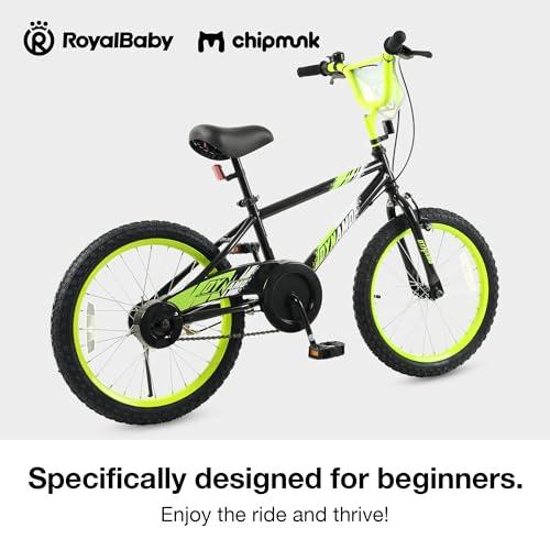RoyalBaby Chipmunk Kids Bike Toddlers 12 14 16 18 Inch Wheel Bicycle Beginners Boys Girls Ages 3-11 Years, Multiple Color Options