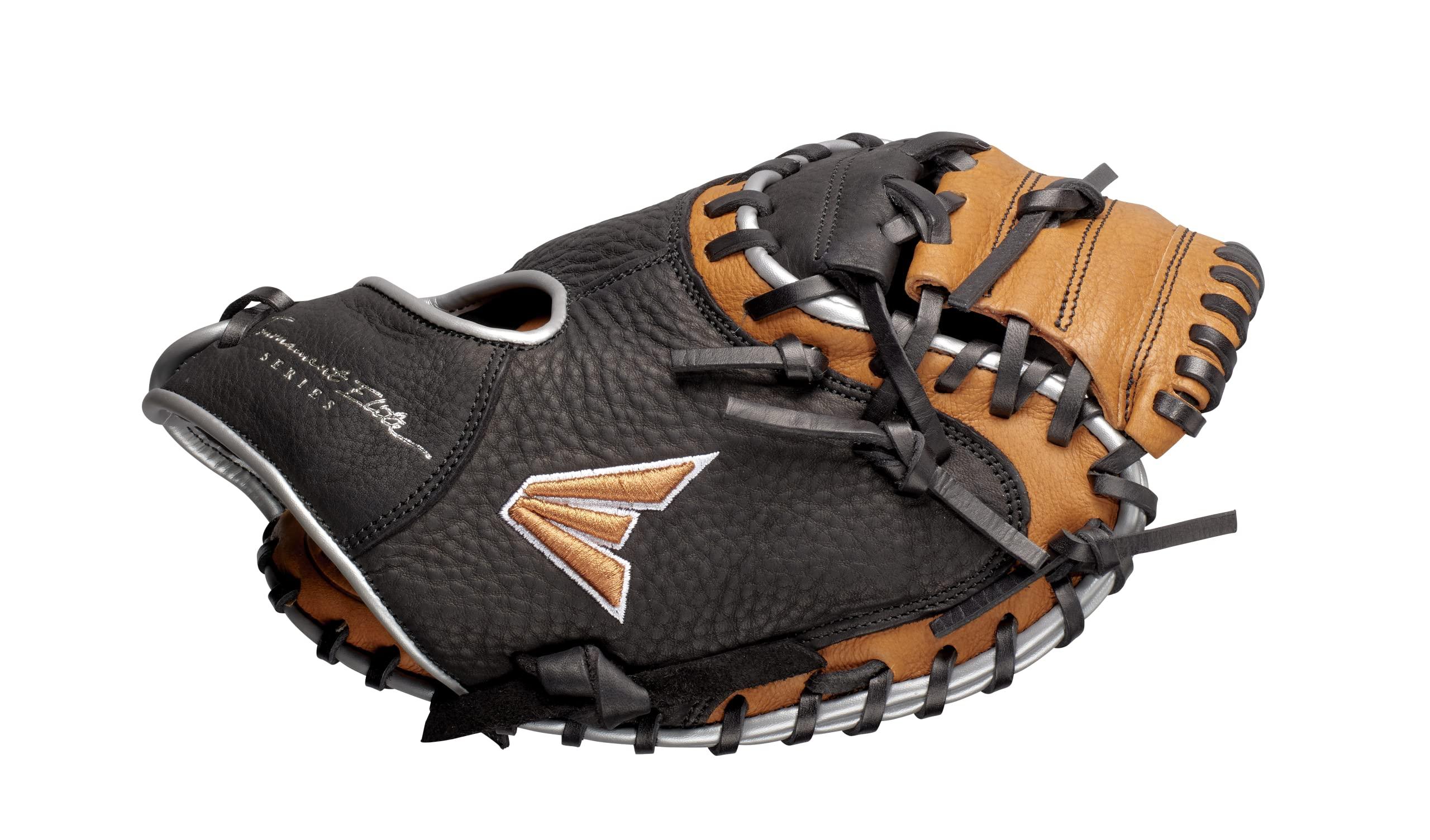 Easton Easton | TOURNAMENT ELITE Baseball Catcher\'s Mitt | 32.5\" | 1-Piece Solid Web | Right Hand Throw