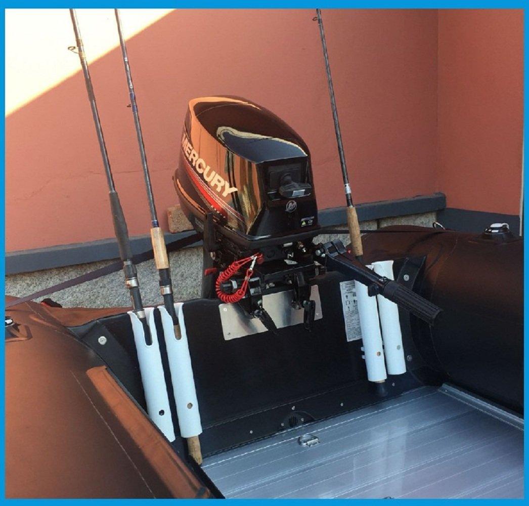 BigTron BigTron Fishing Rod Holder, Polyamide Plastic Boat Rod Holder Single Tubes Vertical Mounting for Yacht/Kayak/Wall