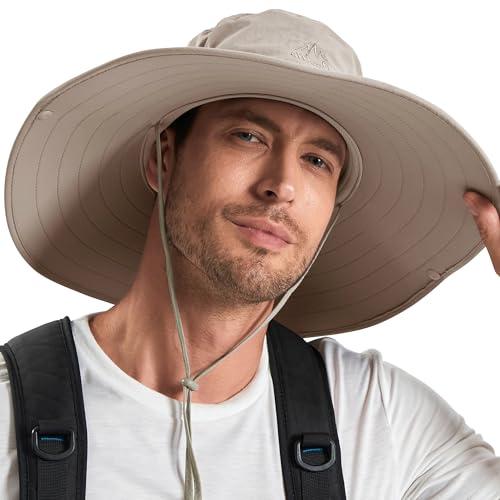Cooltto Cooltto Wide Brim Sun Hats with Waterproof Breathable for Fishing, Hiking, Campingfor Men Women Kids Khaki