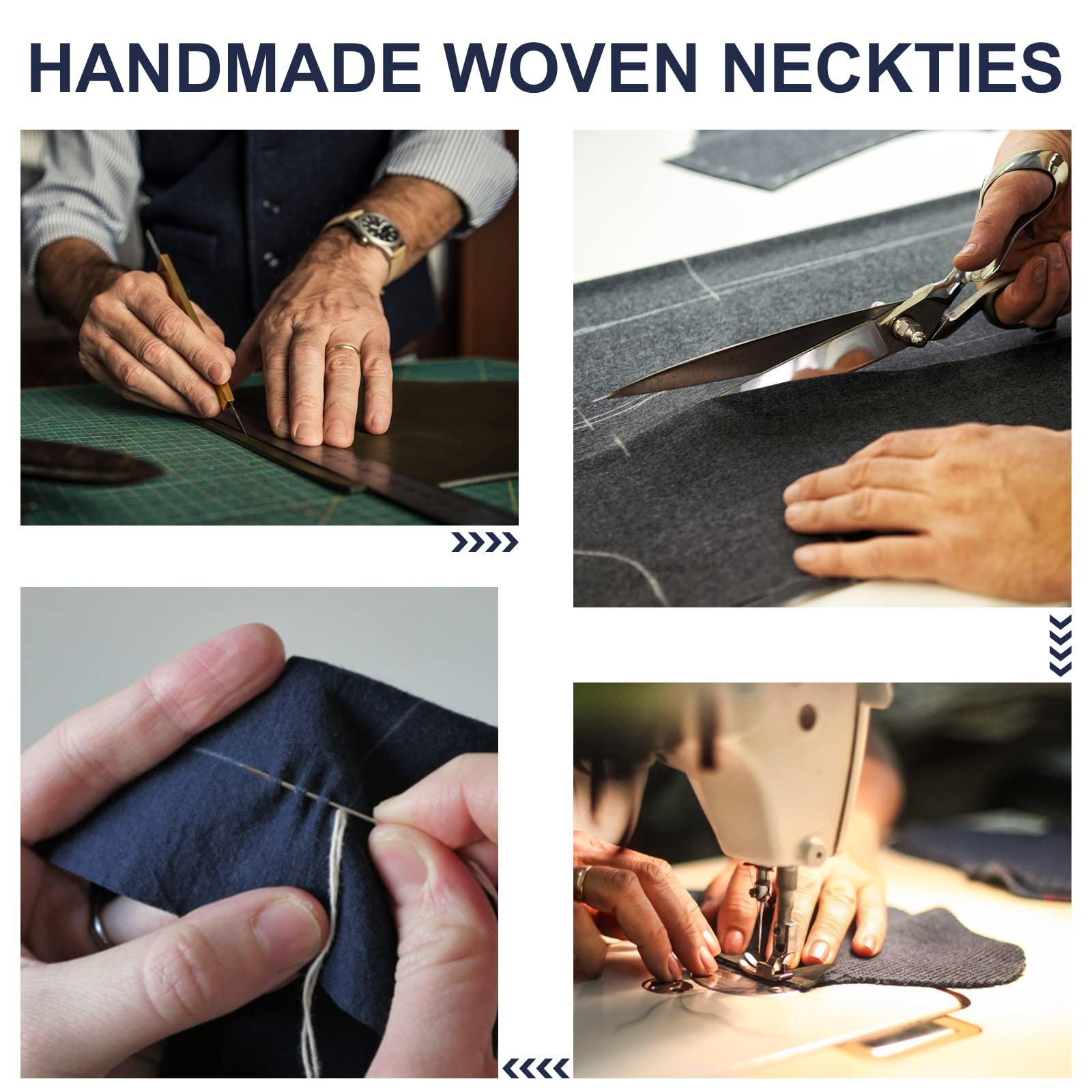 URAQT URAQT Men Ties, Classic Men's Solid Color Necktie, Premium Pure Color Skinny Necktie with Multiple Colors, Formal Necktie for Men Business Wedding Father Party Work Tie, 6cm (Navy Blue)