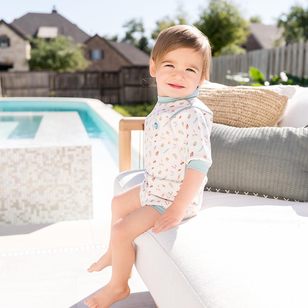 Splash About Splash About Happy Nappy Wetsuit with Swim Diaper (Little Acorns, 6-14 Months)